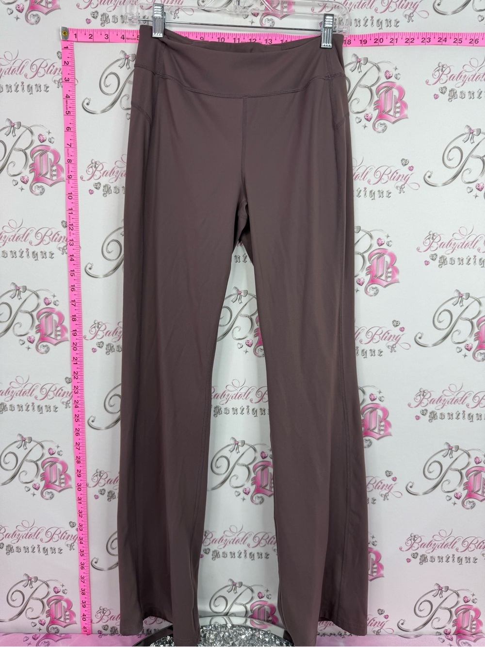 LOLE Women's Pull-On Stretch Flare Leggings - Mauve